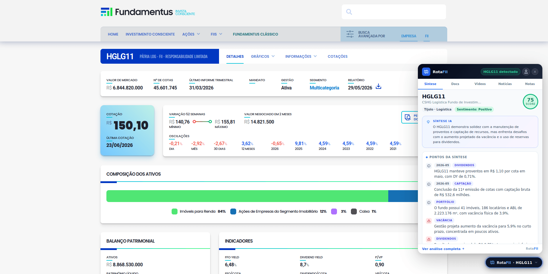 Plugin Midas Investe sobre o Fundamentus